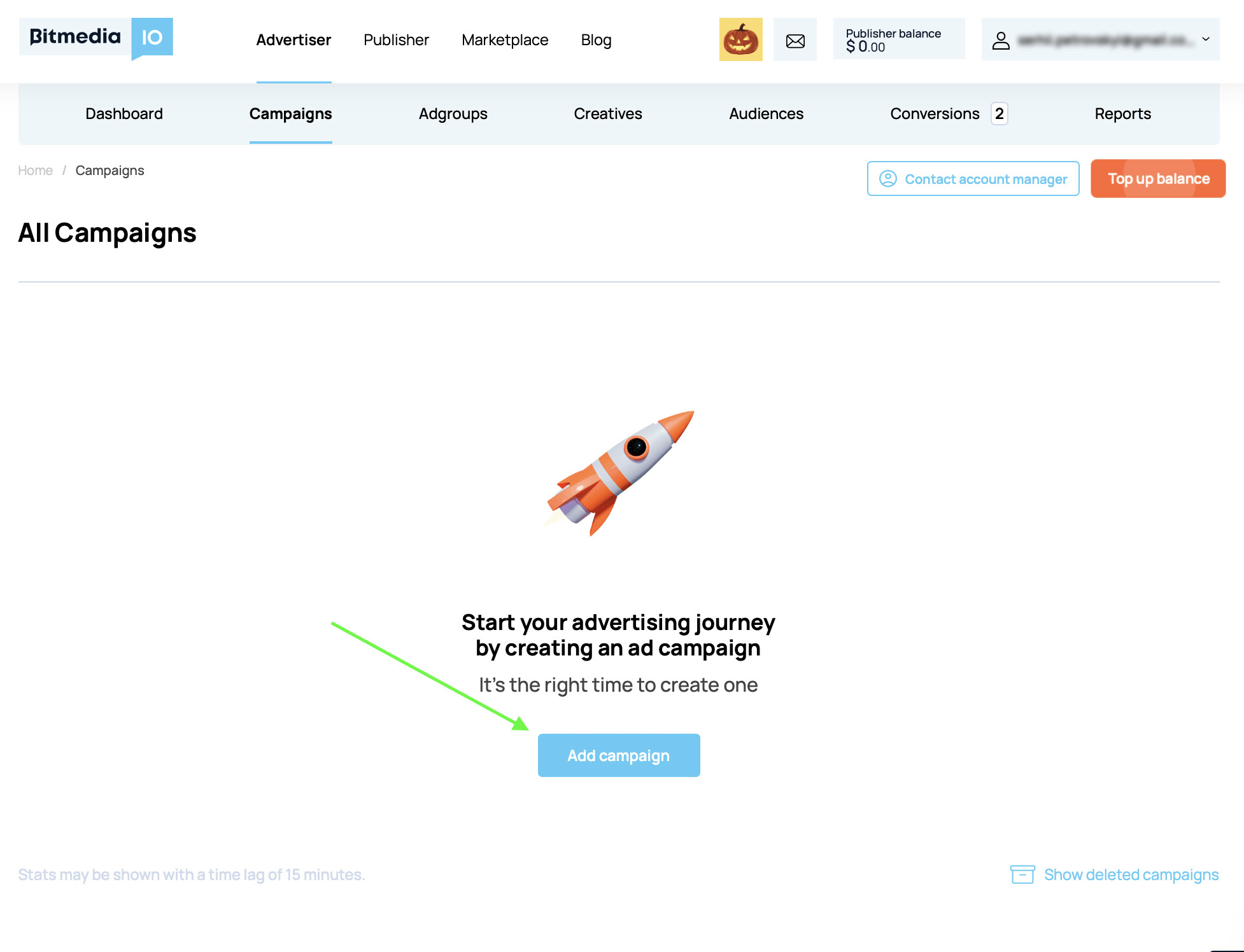 Create a new campaign