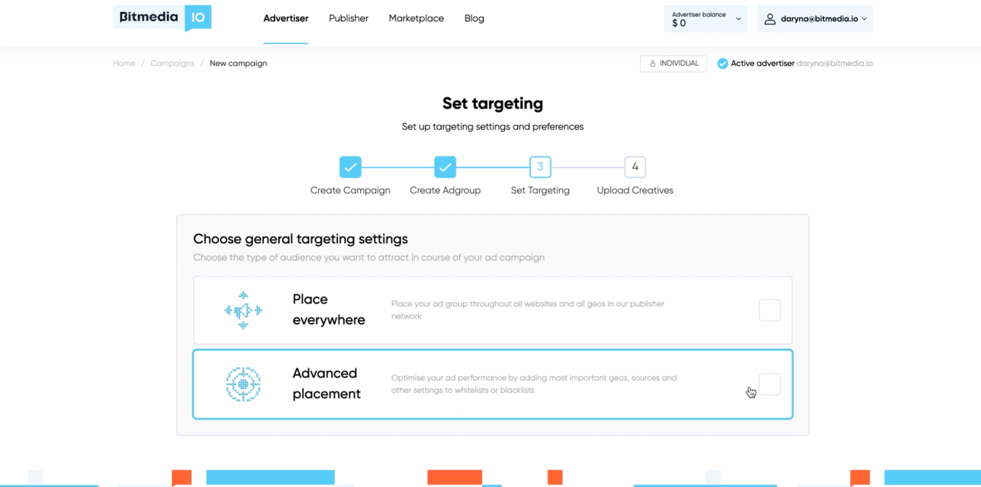 set targeting image