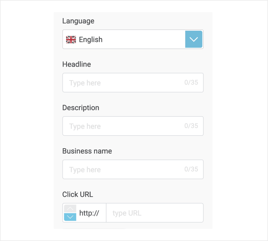 languages options