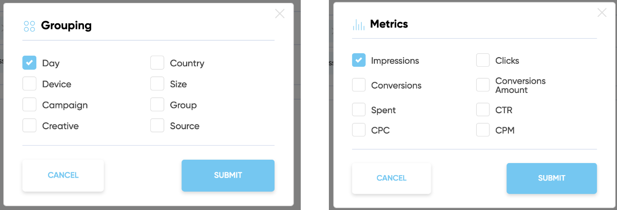 metrics Selection
