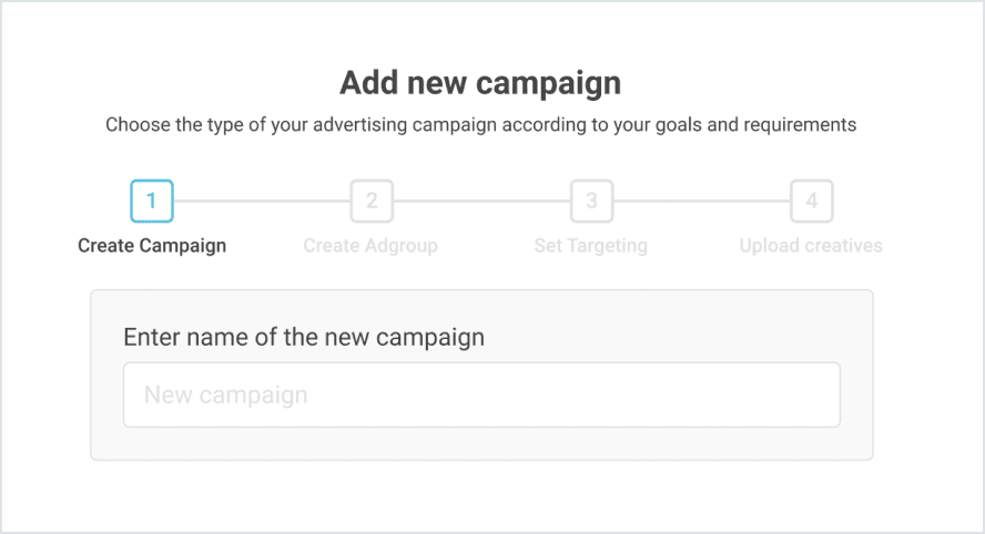 new campaign form