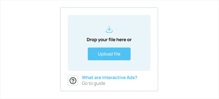 uploading interactive banner zip file