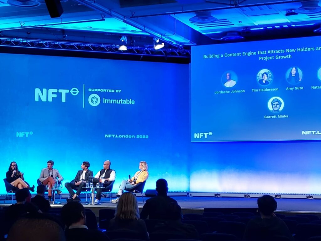 Tim on NFT.London conference 2022