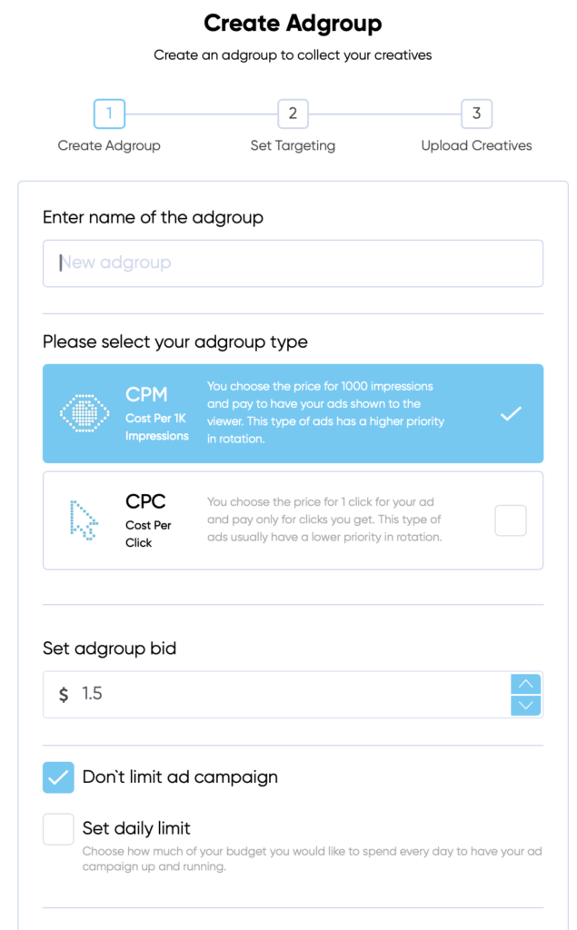 ad groups bid