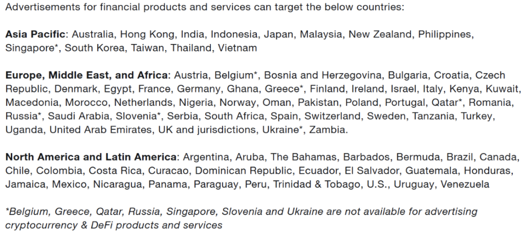 Source: Advertising policy by X 
