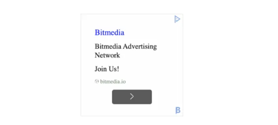 Text ad example. Source: Bitmedia