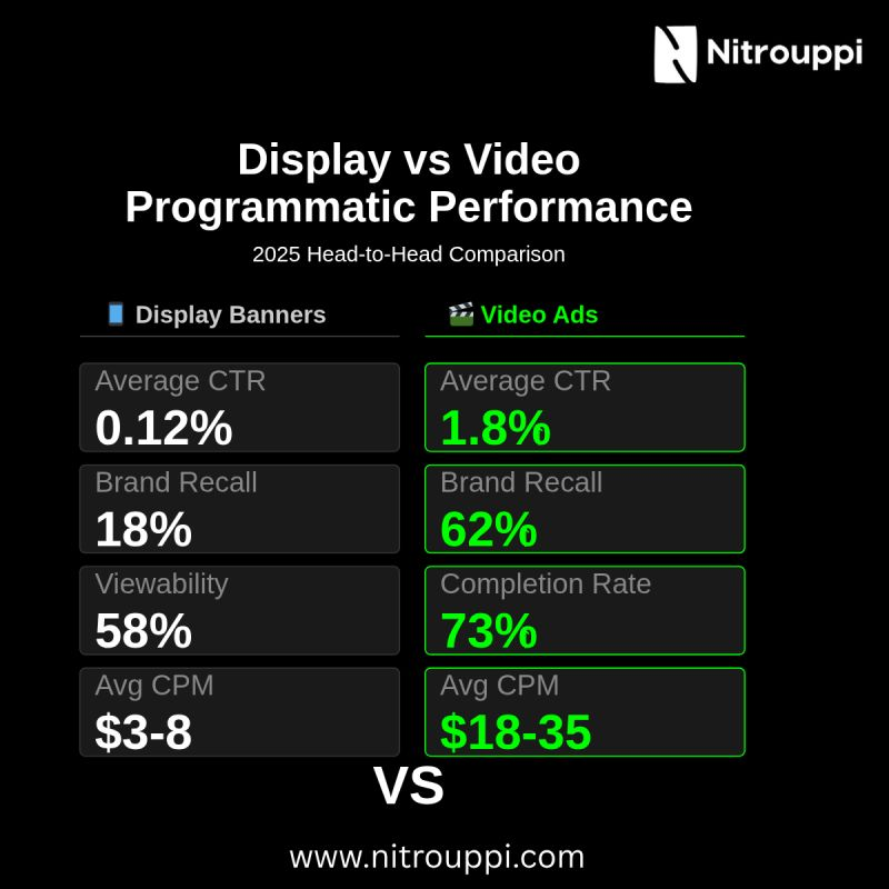 Display banners vs Video, Source: Nitrouppi