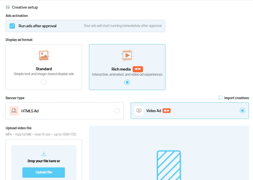 In-Banner Video Ads on Bitmedia.io