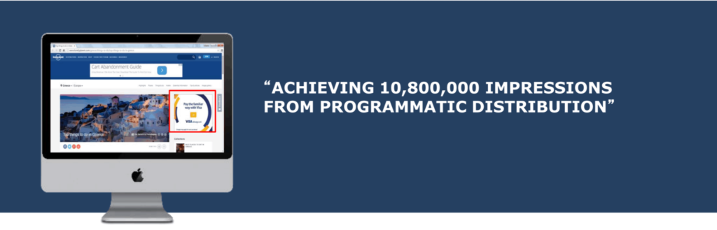Example of Visa banner ad campaign , Source: Advant Technology